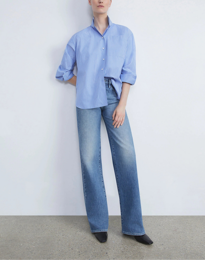 DENIM WYCKOF WIDE LEG JEAN