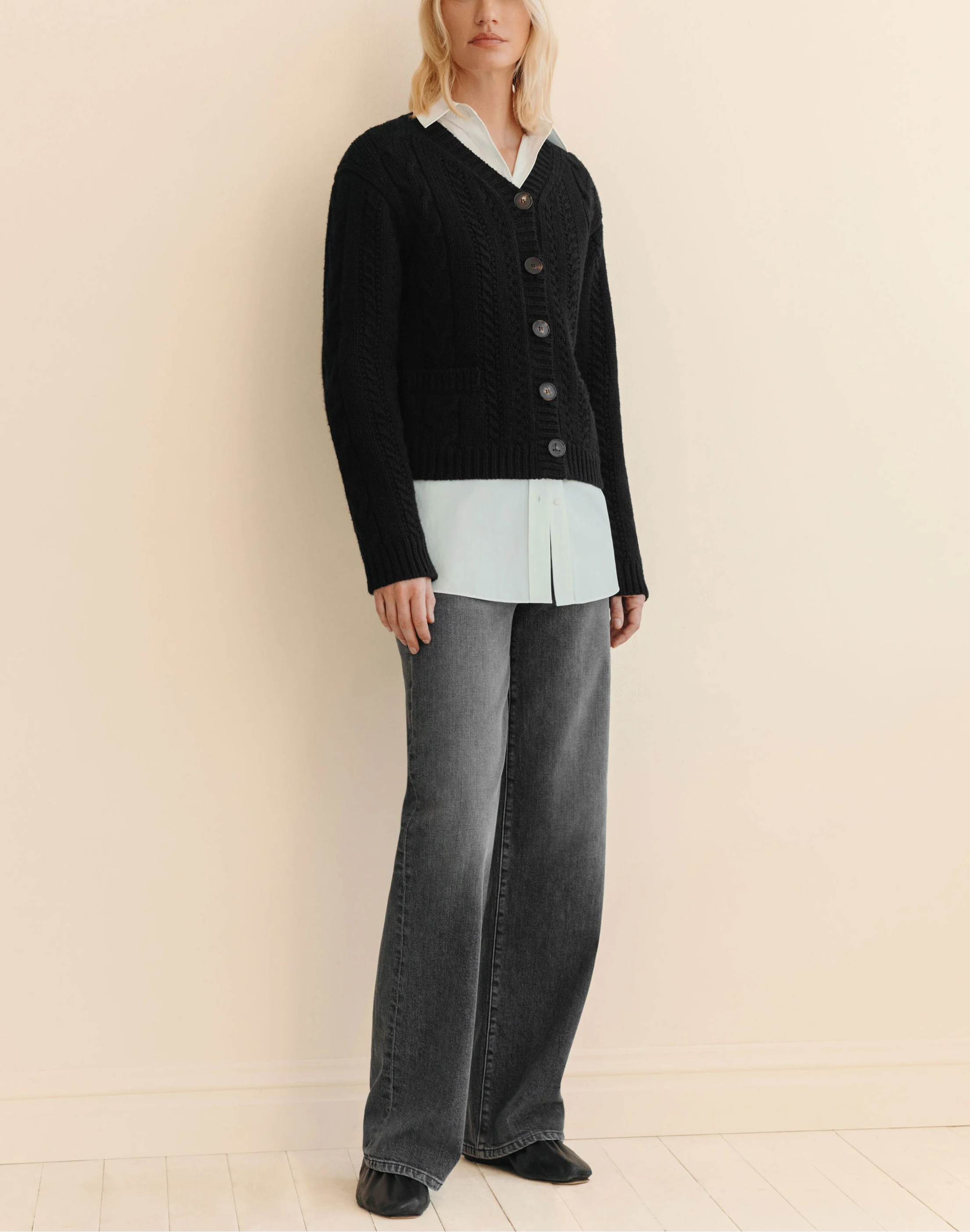 L148 DENIM WYCOFF WIDE LEG JEAN