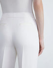 WOOL SILK CREPE GATES PANT IN CLOUD