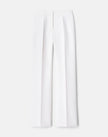WOOL SILK CREPE GATES PANT IN CLOUD
