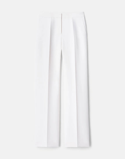 WOOL SILK CREPE GATES PANT IN CLOUD