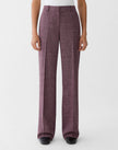 WOOL MOULINE GATES STRAIGHT PANT