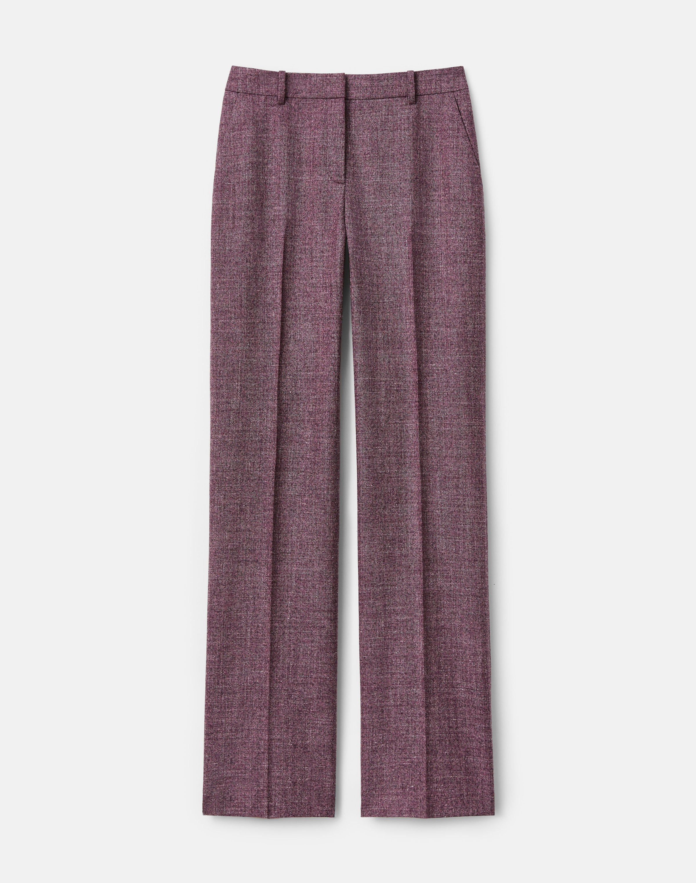 WOOL MOULINE GATES STRAIGHT PANT