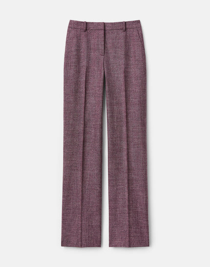WOOL MOULINE GATES STRAIGHT PANT
