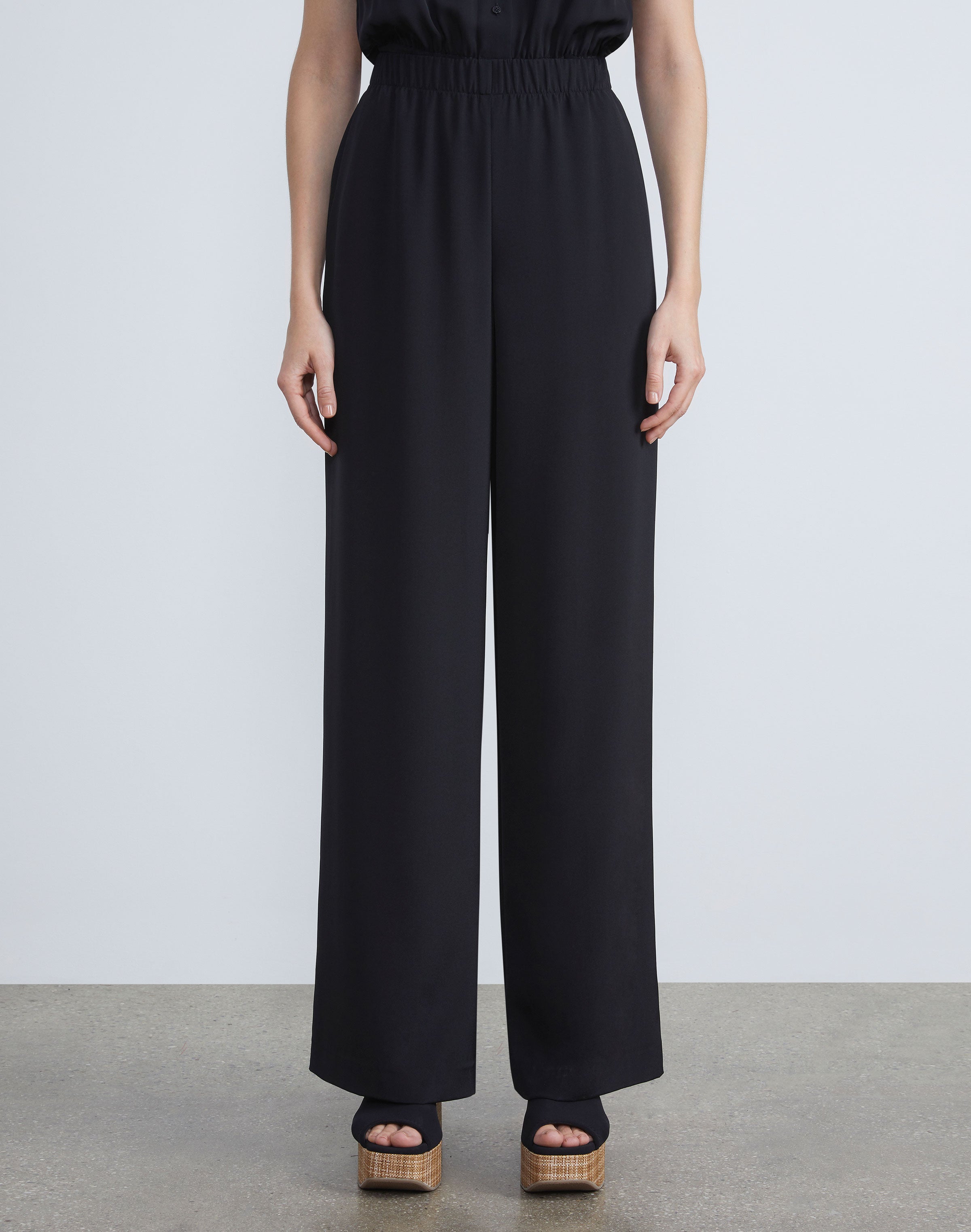 ORGANIC SILK CREPE DE CHINE PERRY PANT