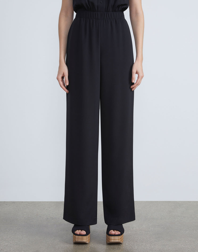 ORGANIC SILK CREPE DE CHINE PERRY PANT