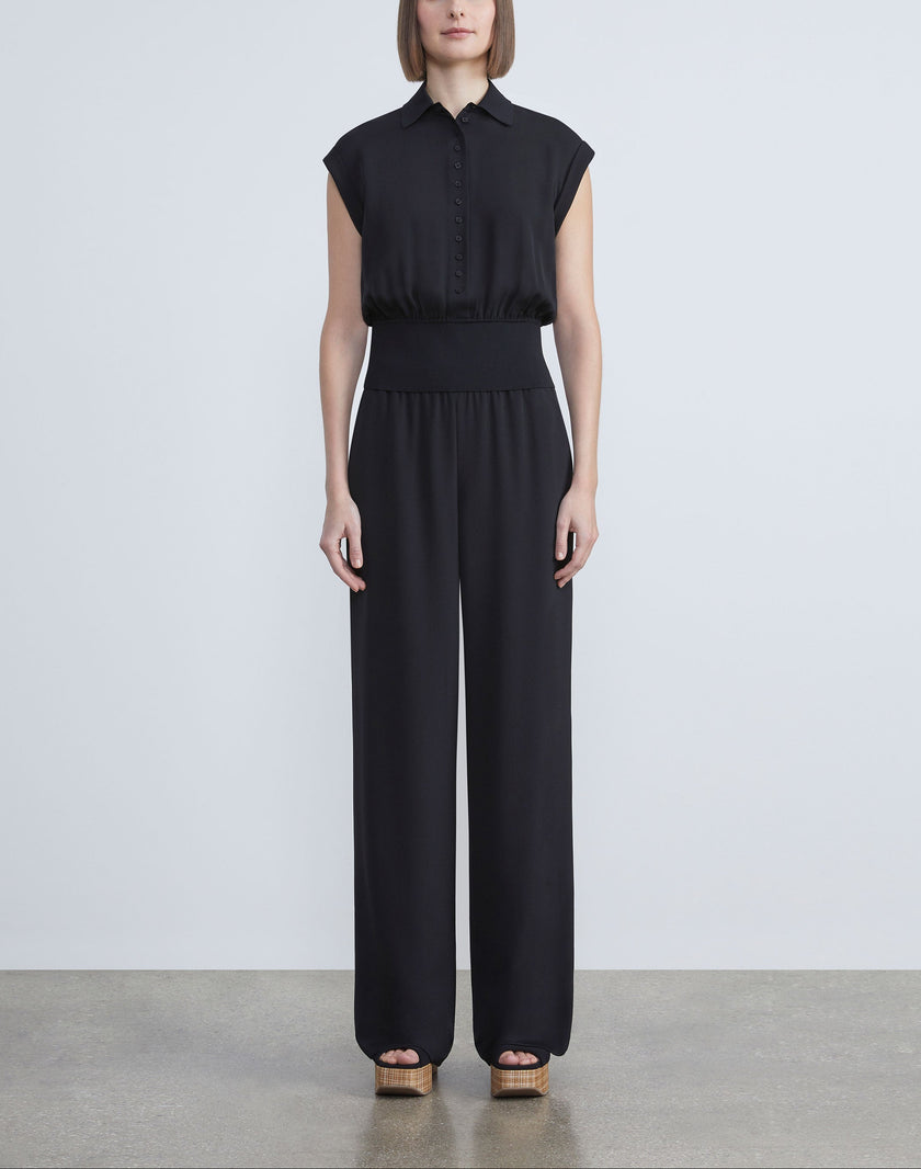 ORGANIC SILK CREPE DE CHINE PERRY PANT