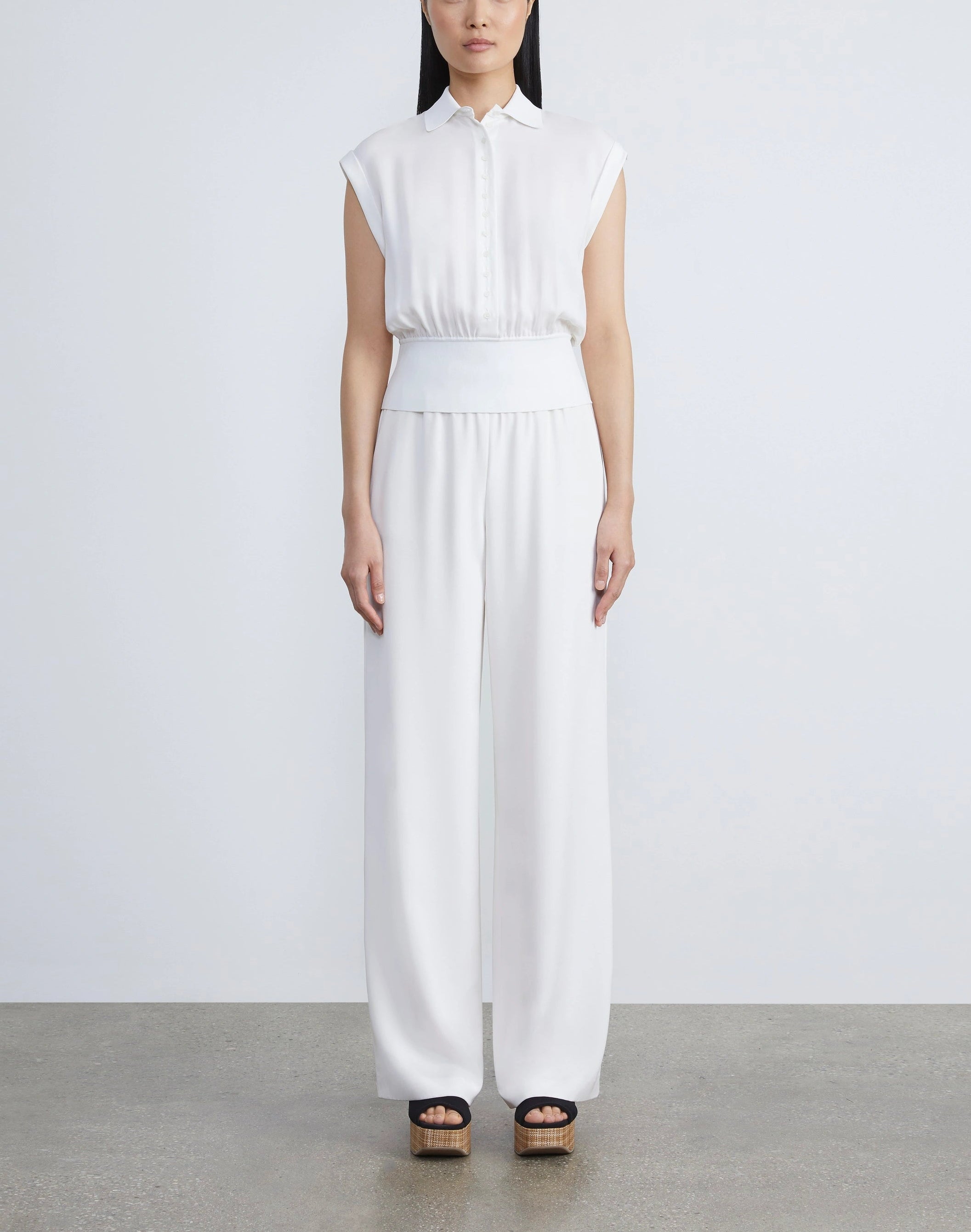 ORGANIC SILK CREPE DE CHINE PERRY PANT