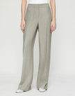 LINEN SULLIVAN CROCHET SEAMED PANT