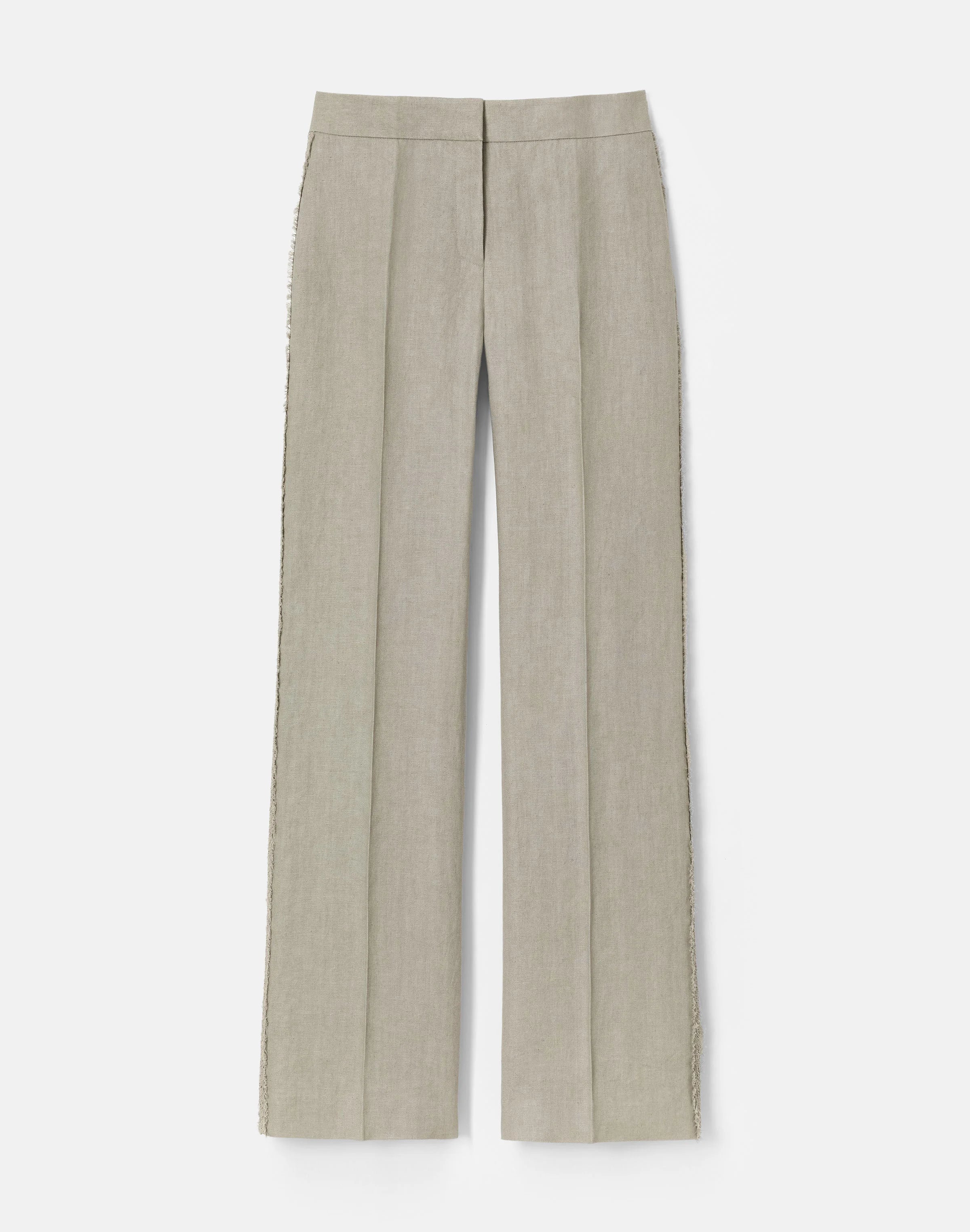 LINEN SULLIVAN CROCHET SEAMED PANT