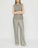 LINEN SULLIVAN CROCHET SEAMED PANT
