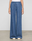 CHAMBRAY CHARLES WIDE LEG PANT