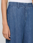 CHAMBRAY CHARLES WIDE LEG PANT