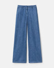 CHAMBRAY CHARLES WIDE LEG PANT