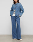 CHAMBRAY CHARLES WIDE LEG PANT