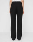WOOL SILK CREPE GATES TUXEDO STRIPE PANT