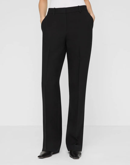 WOOL SILK CREPE GATES TUXEDO STRIPE PANT