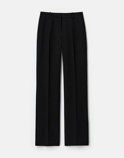 WOOL SILK CREPE GATES TUXEDO STRIPE PANT