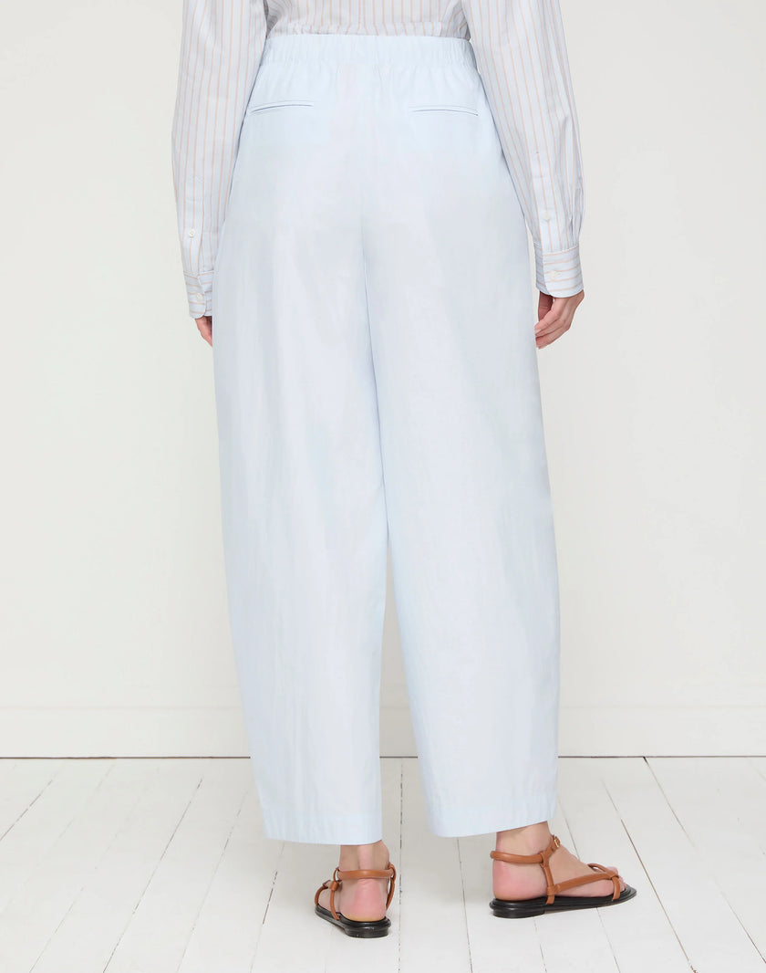 TRAVEL COTTON COOPER BARREL LEG ANKLE PANT