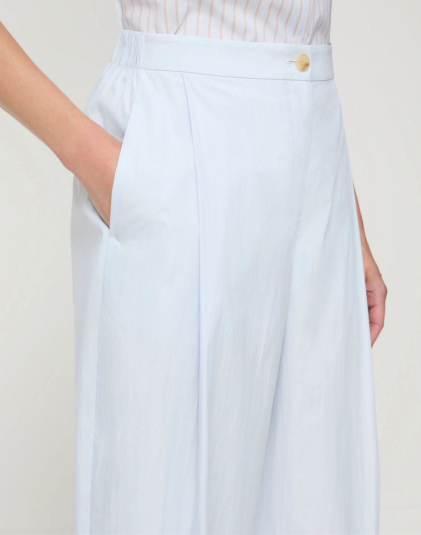 TRAVEL COTTON COOPER BARREL LEG ANKLE PANT