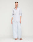 TRAVEL COTTON COOPER BARREL LEG ANKLE PANT