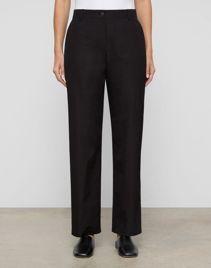 ORGANIC COTTON POPLIN KENT BARREL LEG PANT