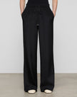 ORGANIC SILK STRETCH GEORGETTE PENN WIDE LEG PANT