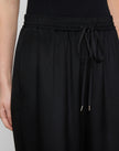 ORGANIC SILK STRETCH GEORGETTE PENN WIDE LEG PANT