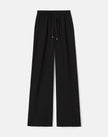 ORGANIC SILK STRETCH GEORGETTE PENN WIDE LEG PANT