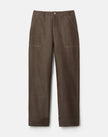 COTTON LINEN HIGHLINE STRAIGHT ANKLE PANT