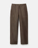 COTTON LINEN HIGHLINE STRAIGHT ANKLE PANT