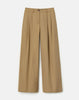 ORGANIC COTTON POPLIN PARK WIDE LEG ANKLE PANT