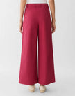 ORGANIC COTTON POPLIN PARK WIDE LEG ANKLE PANT