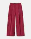 ORGANIC COTTON POPLIN PARK WIDE LEG ANKLE PANT