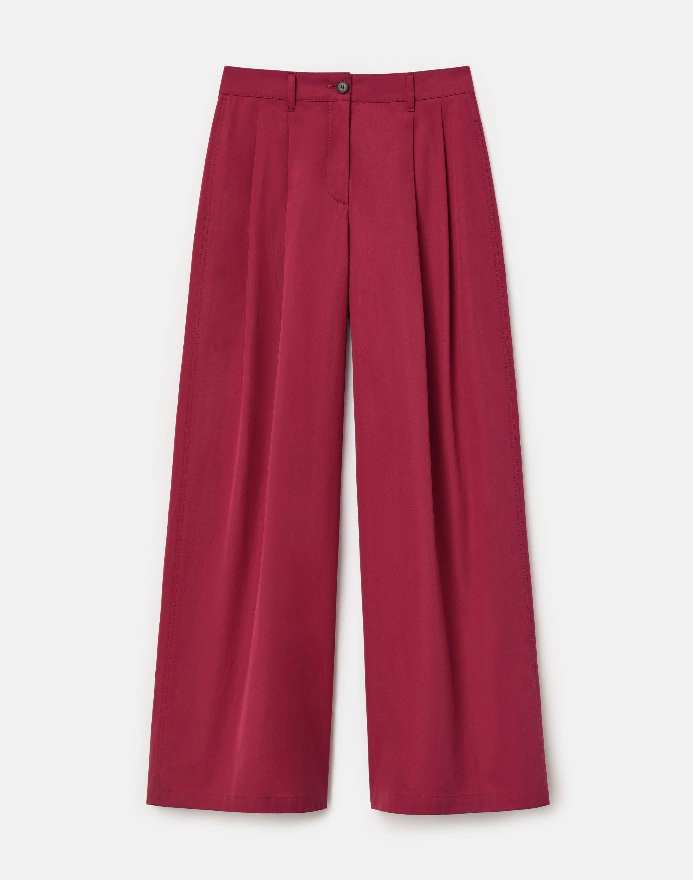 ORGANIC COTTON POPLIN PARK WIDE LEG ANKLE PANT