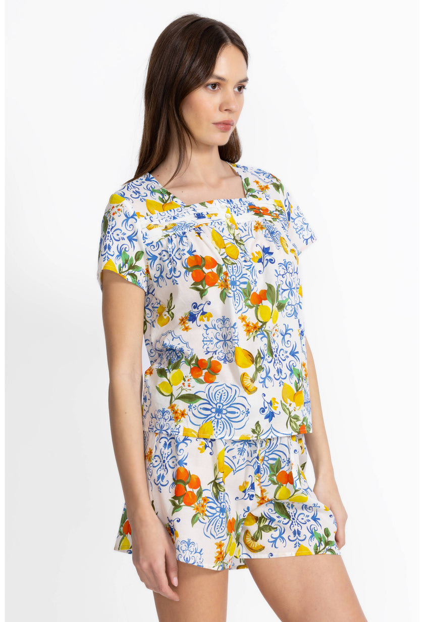CITRUS IN SORRENTO SLEEP SHORT SET