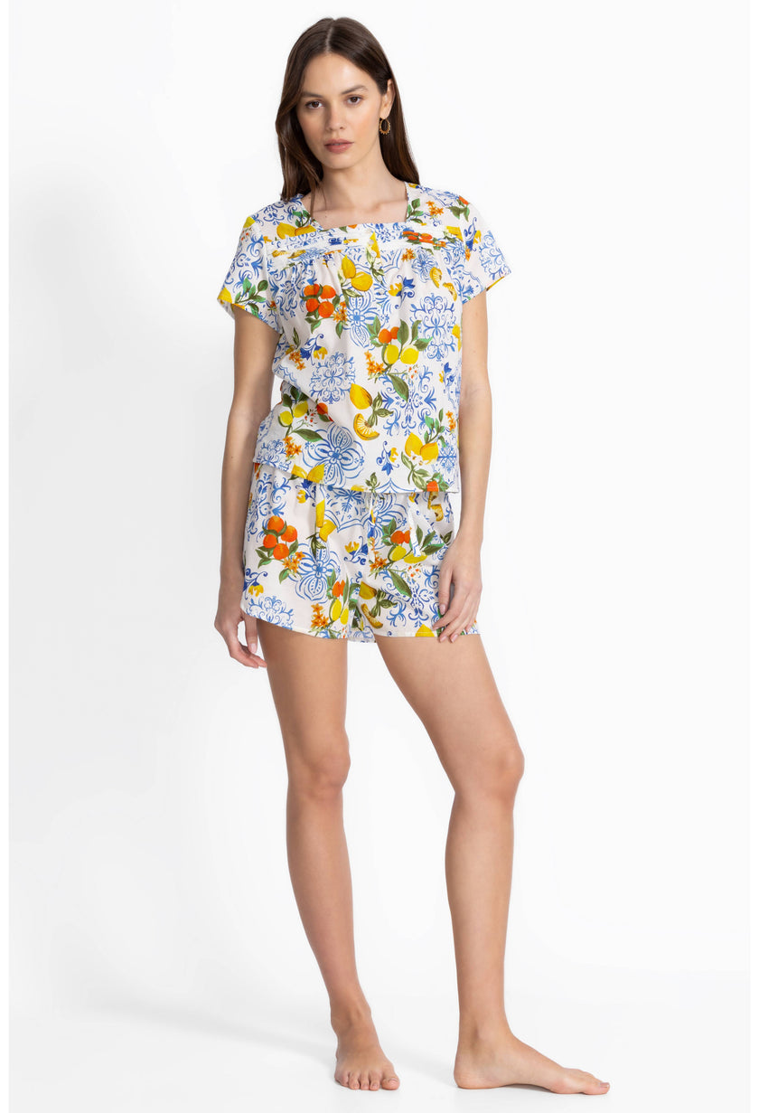 CITRUS IN SORRENTO SLEEP SHORT SET