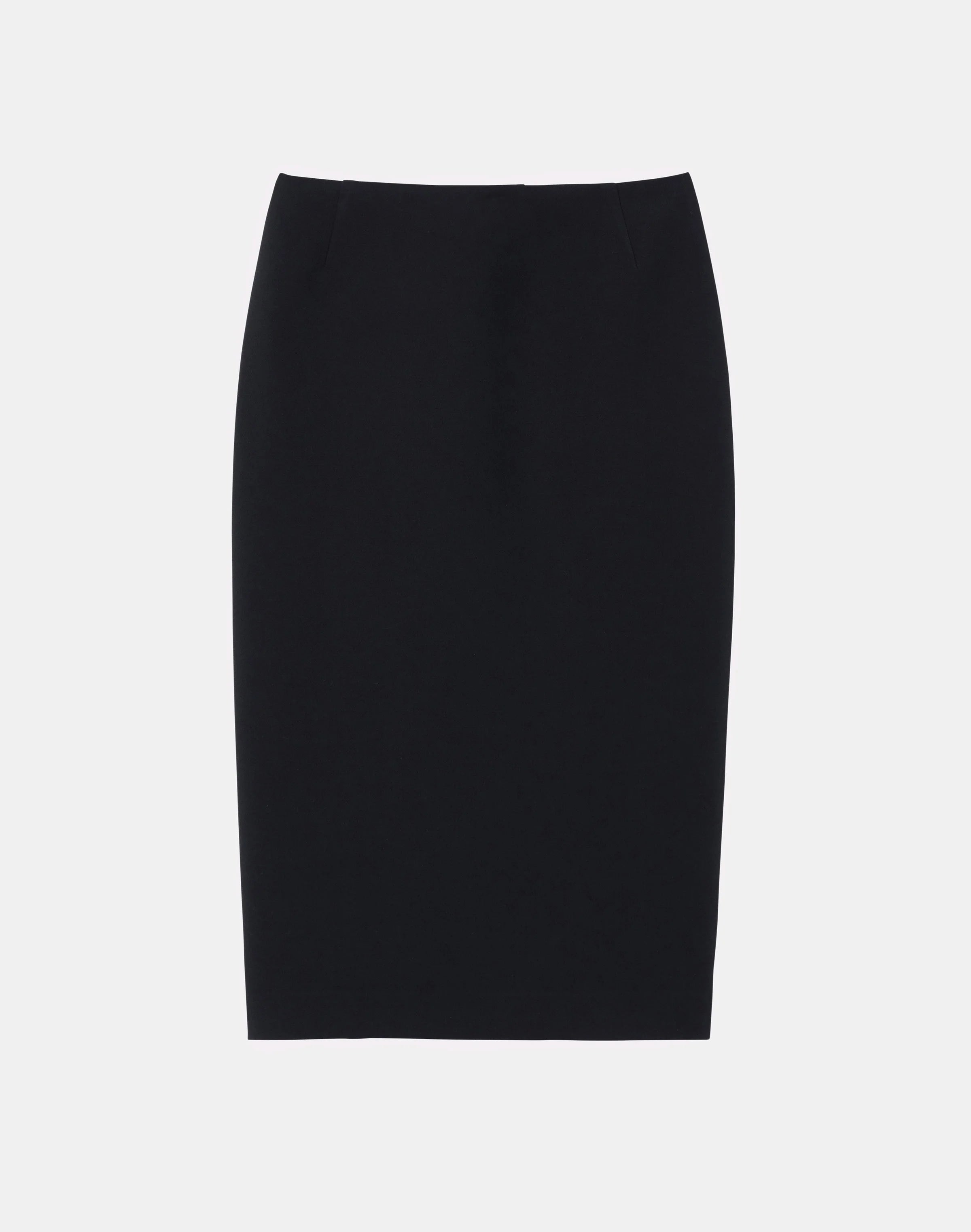 WOOL SILK CREPE PENCIL SKIRT