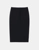 WOOL SILK CREPE PENCIL SKIRT