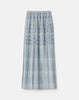 GLEN PLAID PRINT TWILL PLISSE SKIRT