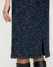 COSMOS BOUCLE TWEED CROCHET TRIM SKIRT