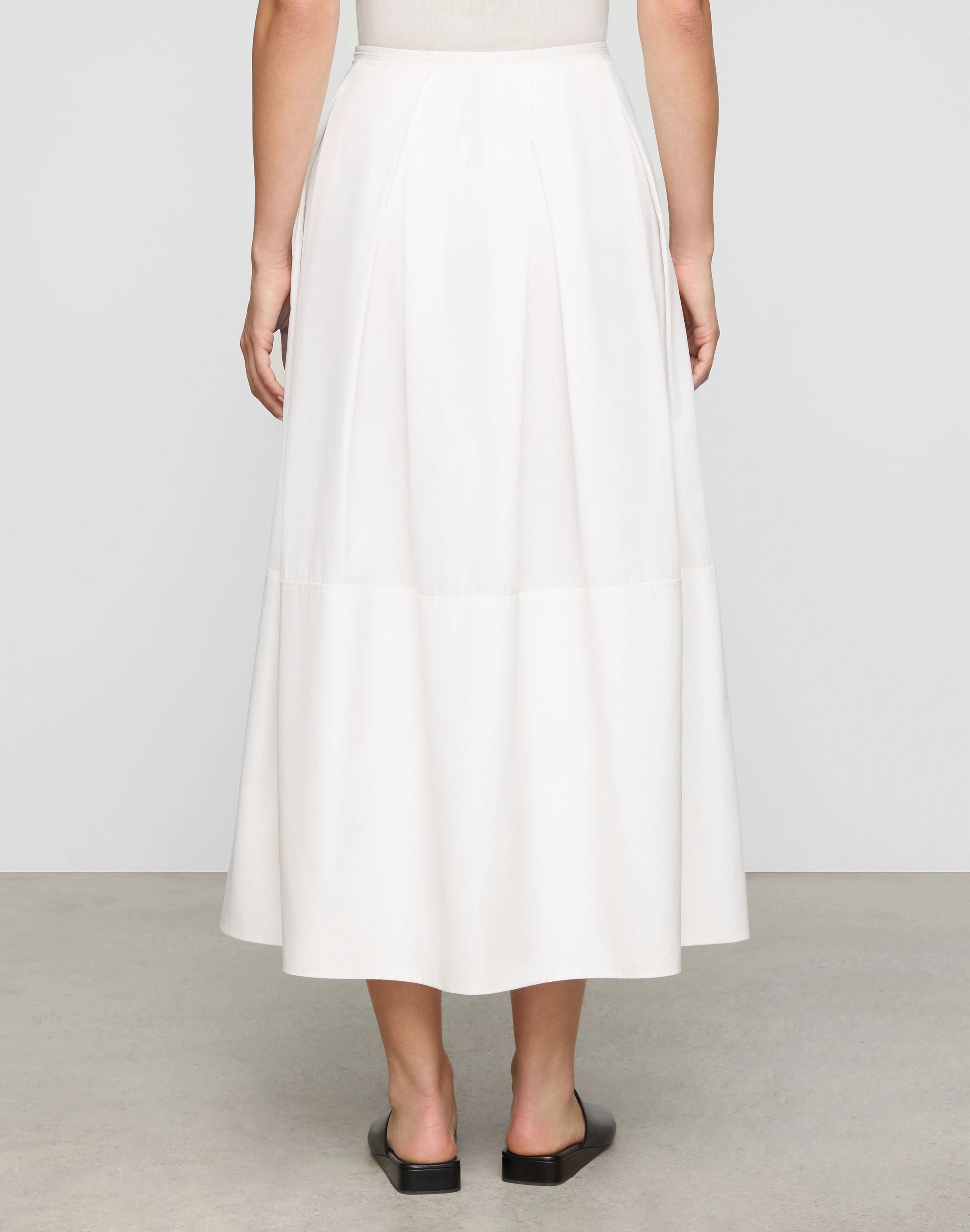 INVERTED PLEAT LONG SKIRT