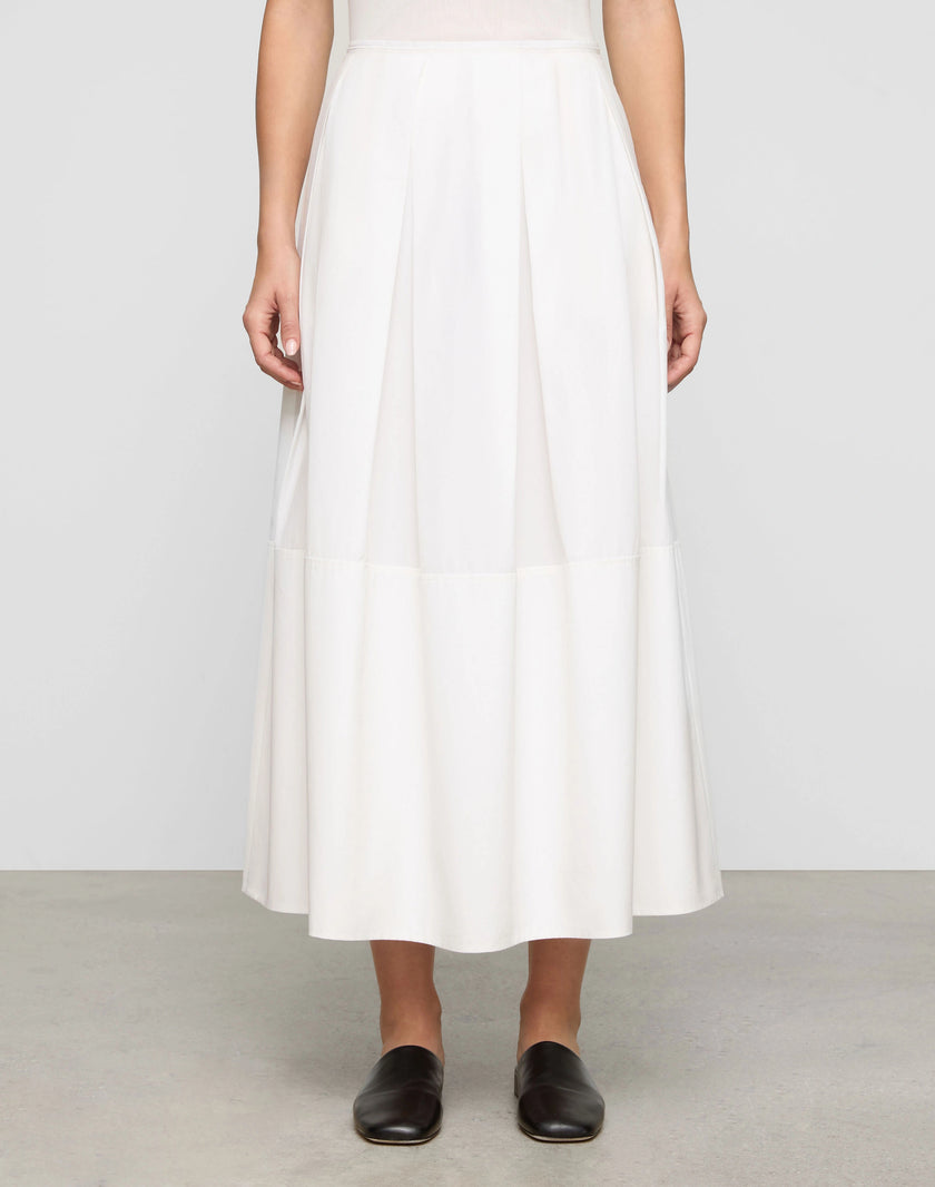 INVERTED PLEAT LONG SKIRT