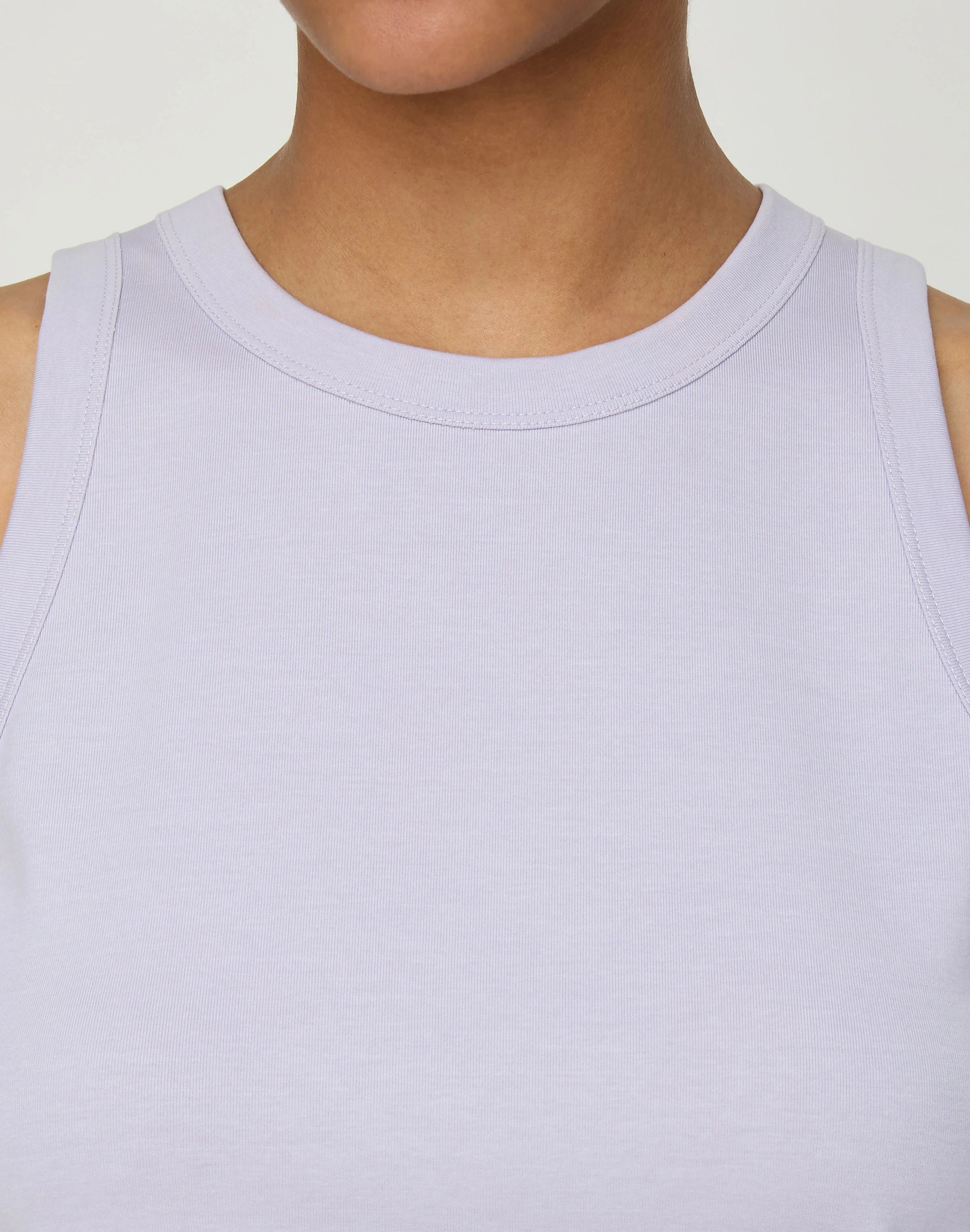 COTTON RIBBED RACERBACK TANK
