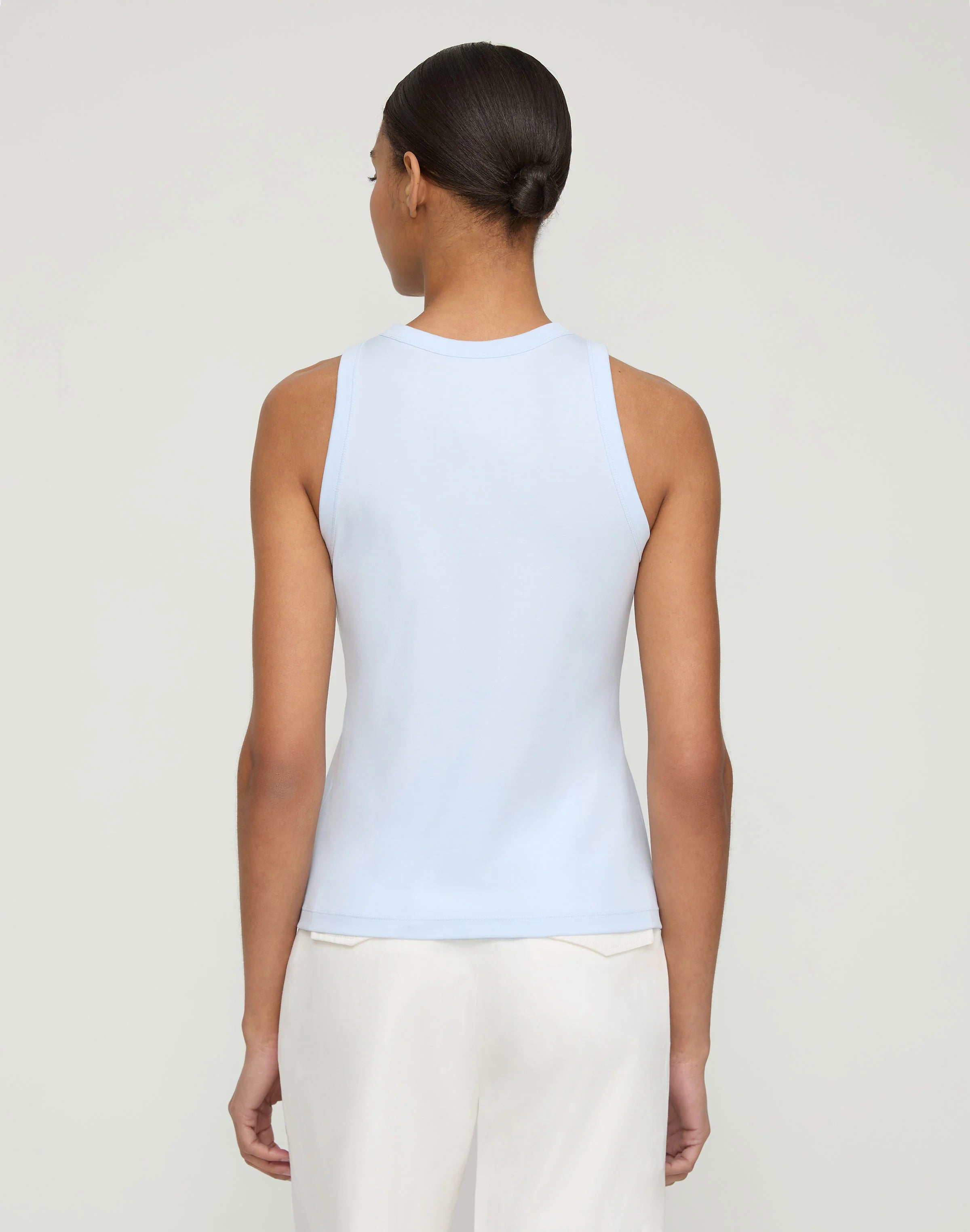 COTTON RIBBED RACERBACK TANK