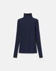 VISCOSE CASHMERE JERSEY ELONGATED FITTED TURTLENECK
