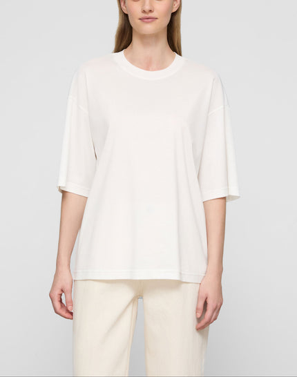 COTTON SILK JERSEY RELAXED TSHIRT