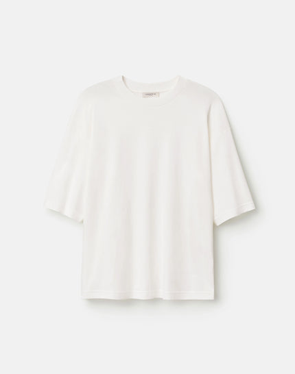 COTTON SILK JERSEY RELAXED TSHIRT