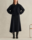 WOOL CASHMERE DOUBLE KNIT REVERSIBLE TOP