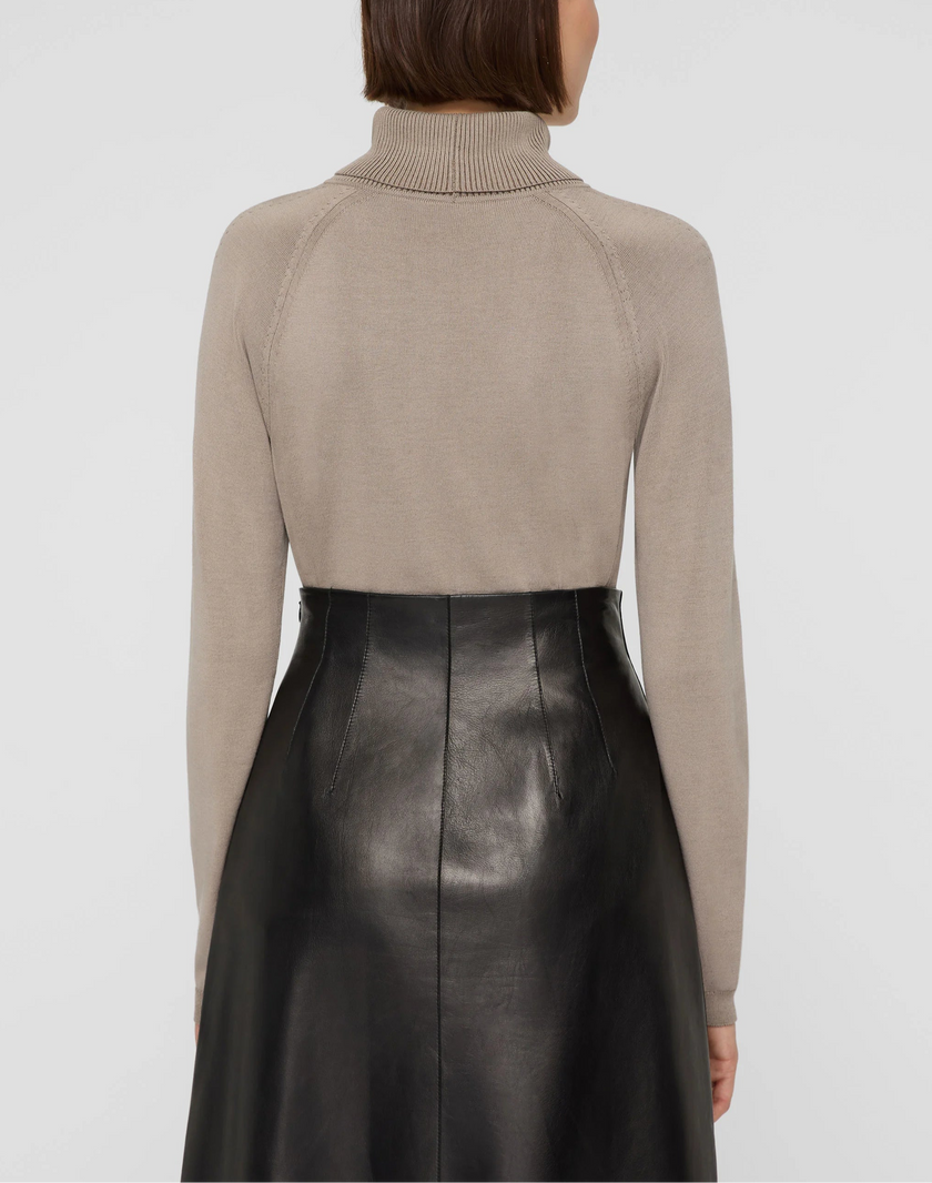 RESPONSIBLE MATTE CREPE TURTLENECK SWEATER